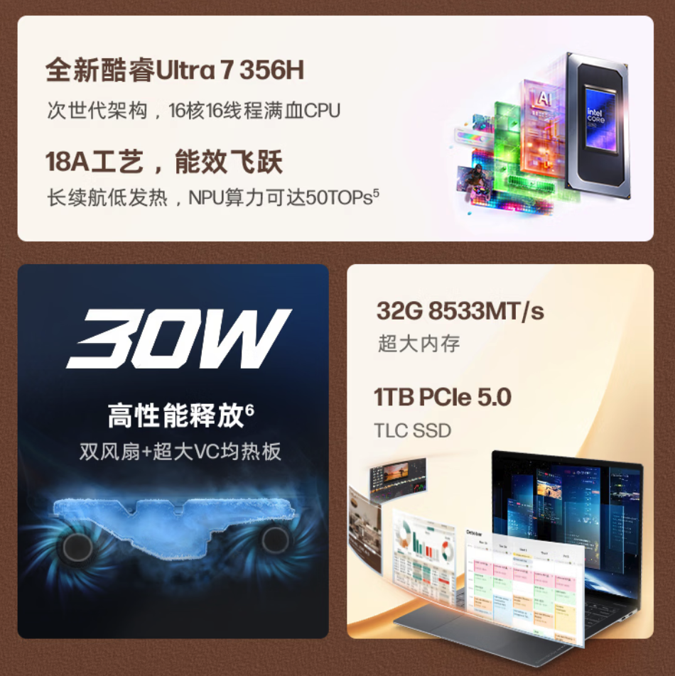 惠普星Book Ultra 14全新上市 搭载酷睿Ultra7处理器 国补后9499元